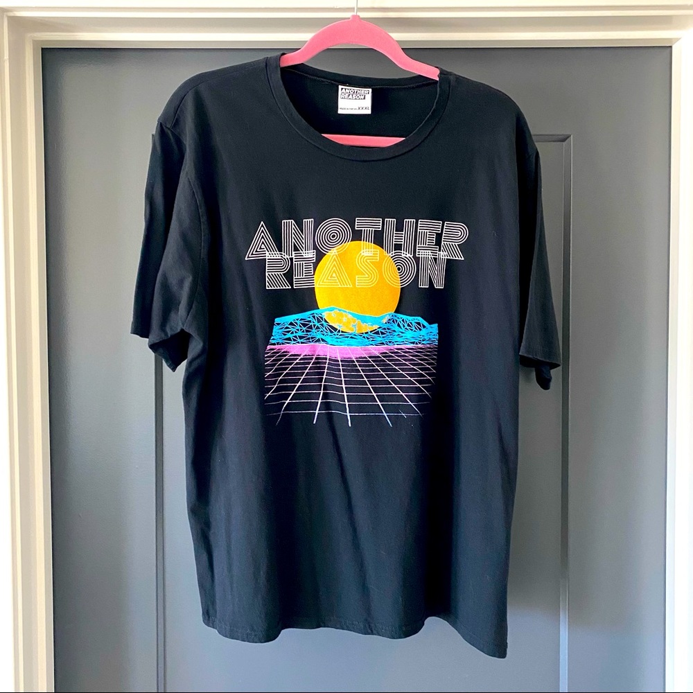 Another Reason black shirt sleeve tee